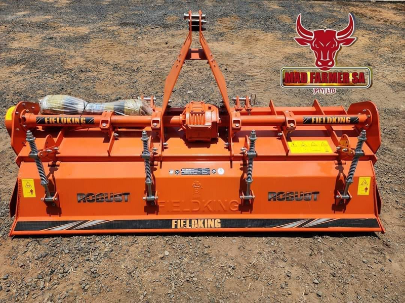 New Fieldking heavy duty rotavators available for sale at Mad Farmer SA