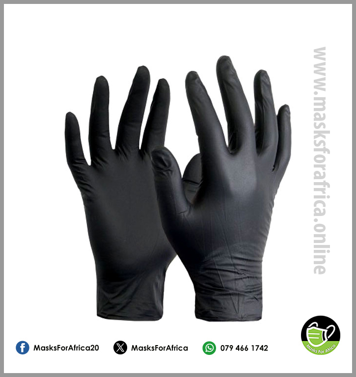 Nitrile Gloves - Black Max Guard
