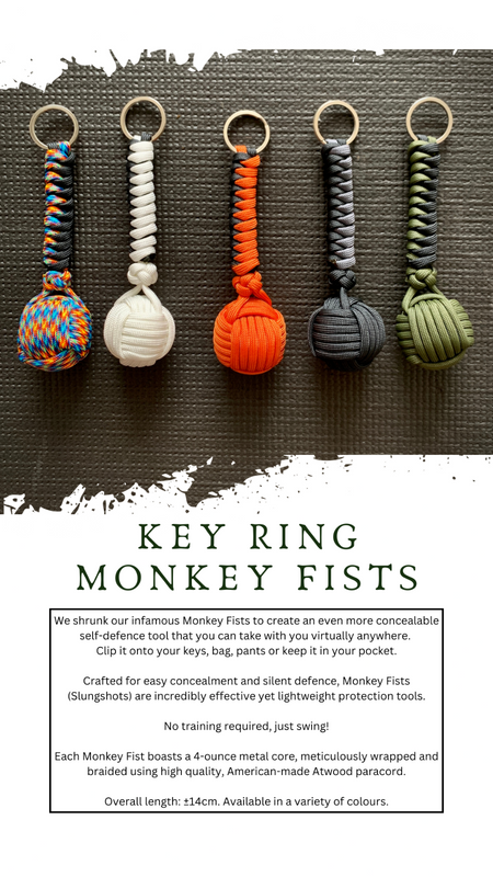 Self-defense paracord Monkey Fists with metal core - Nationwide Shipping