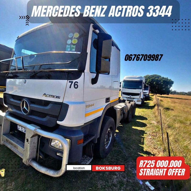 2017 - Mercedes Benz Actros 3344 Double Axle Truck now on sale
