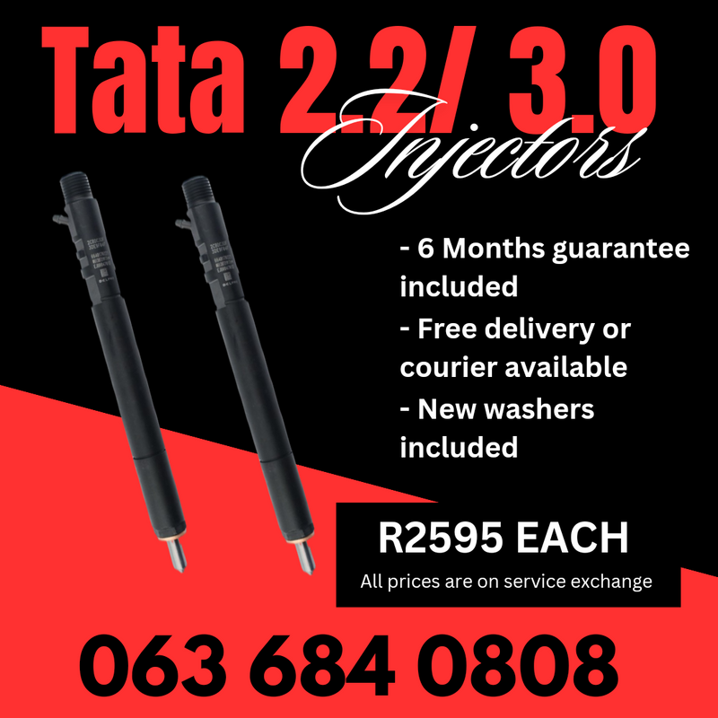 TATA XENON 2.2 AND 3.0 DIESEL INJECTORS FOR SALE WITH WARRANTY