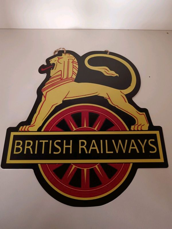 British railways metal sign