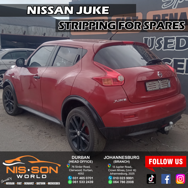 NISSAN JUKE STRIPPING FOR SPARES