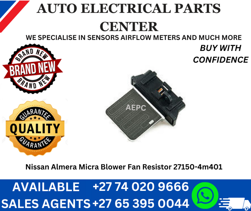 Nissan Almera Micra Blower Fan Resistor 27150-4m401