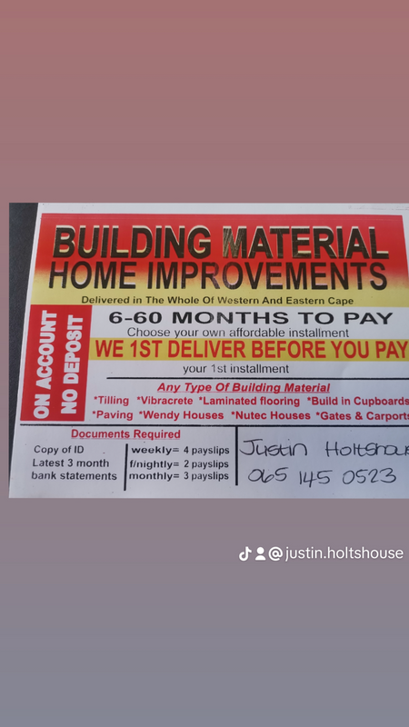 Building materials/home renovations