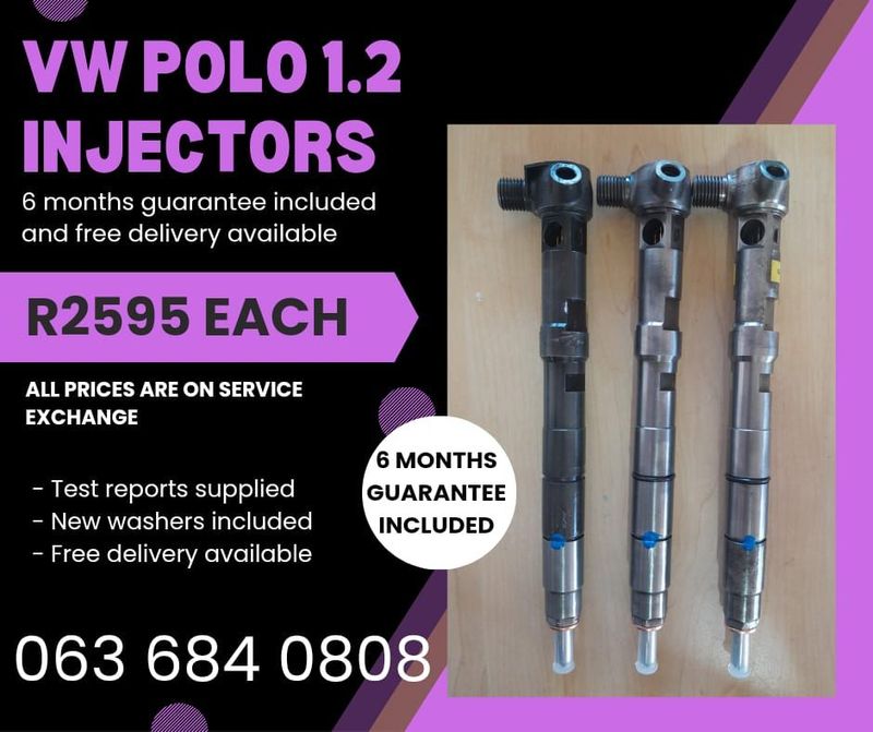 VW POLO BLUEMOTION 1.2 DIESEL INJECTORS FOR SALE WITH WARRANTY