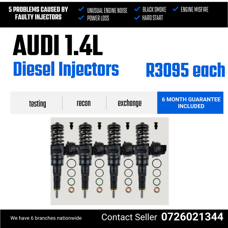 Audi 1.4L diesel injectors for sale