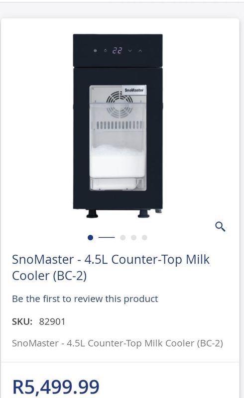 Sno master 4 5 l counter top milk cooler ( b c 2)
