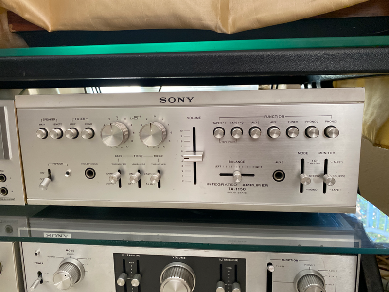 SONY TA 1150 -Recapped  amplifier as new .