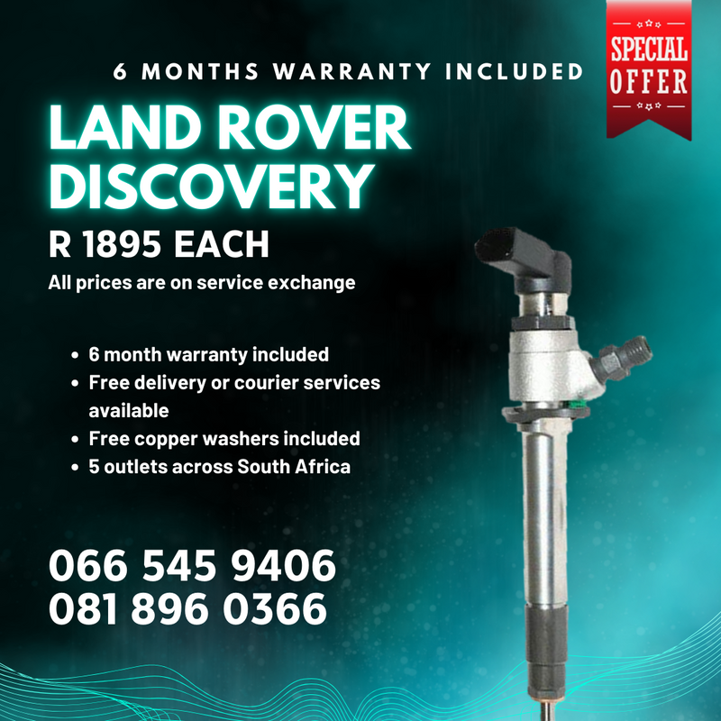 LAND ROVER DICVOERY TDV DIESEL INJECTORS FOR SALE ON EXCHANGE WITH WARRANTY