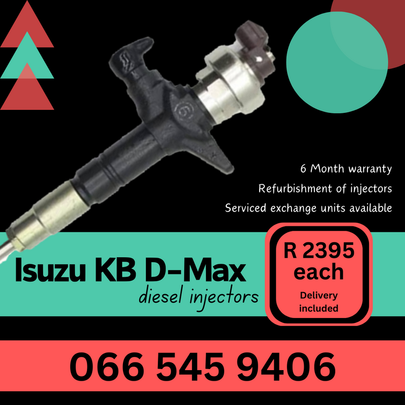 Isuzu KB300 Dmax diesel injectors for sale on exchange with 6 month warranty