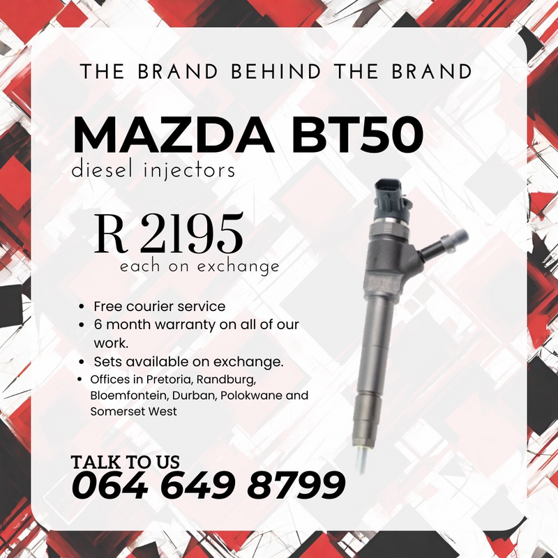 Mazda BT50 diesel injectors for sale