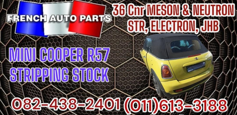 MINI COOPER R57 STRIPPING FOR SPARES/PARTS AT FRENCH AUTO PARTS