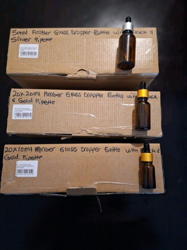 Amber Glass Dropper Bottles for Sale