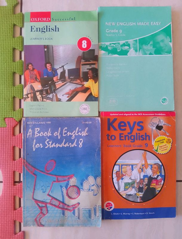 Learning Basic English textbooks.