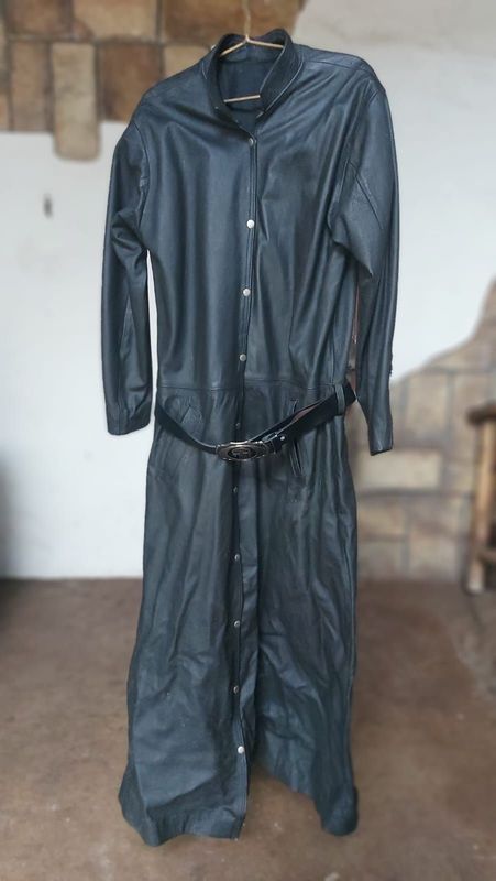 Geniunie leather trench coat