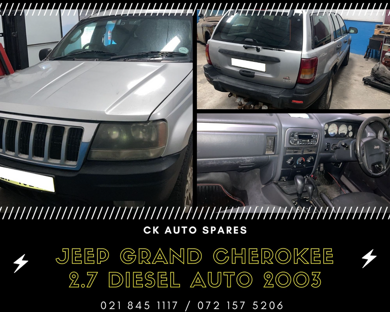 Jeep Grand Cherokee 2.7 Diesel auto 2003 spares for sale