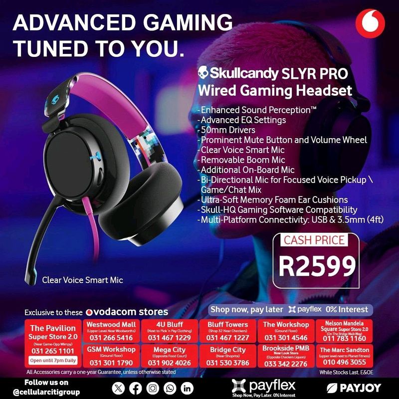 SkullCandy PLYR PRO Wired Gaming Headset