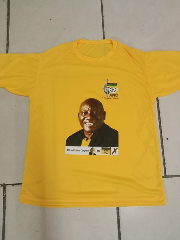 Bulk ANC Election Tshirts and Print R34