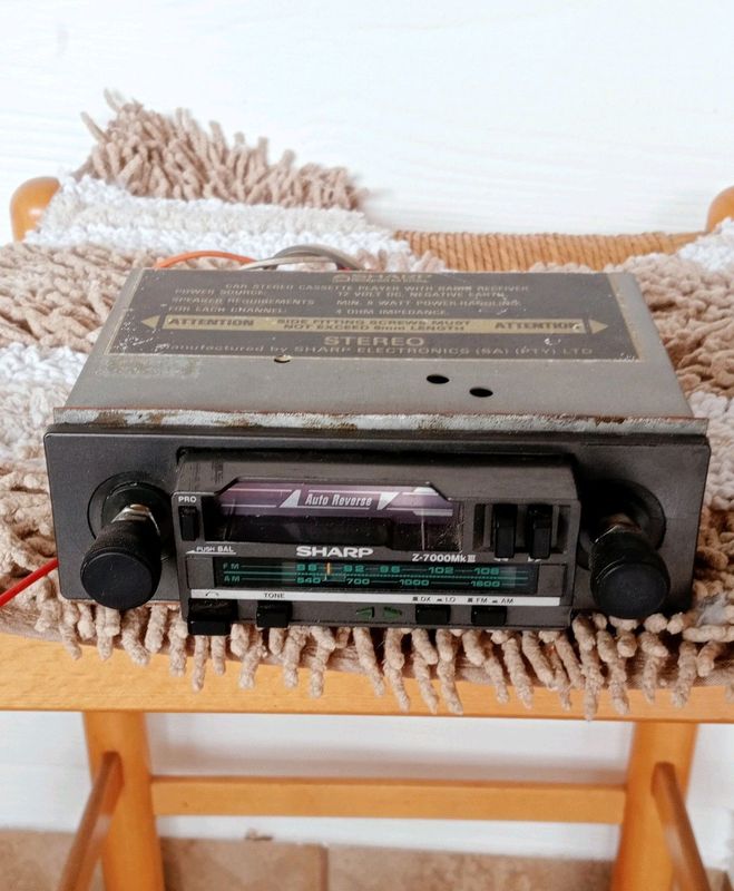Sharp radio and cassette player