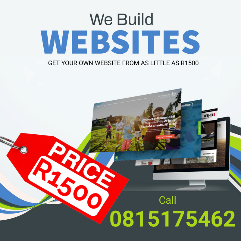 Professional Website Building Service from Only R1500.,,