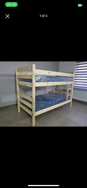 Pine wood bunk beds