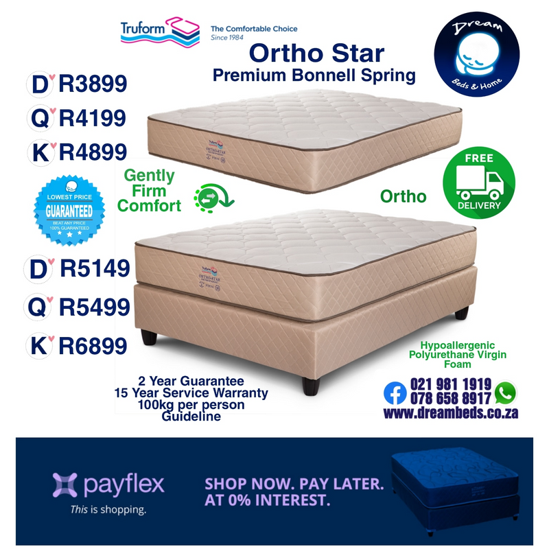 King size bed ORTHO STAR - highy rated FREE DELIVERY