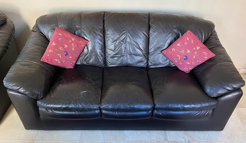 Leather sofa set or individual sale