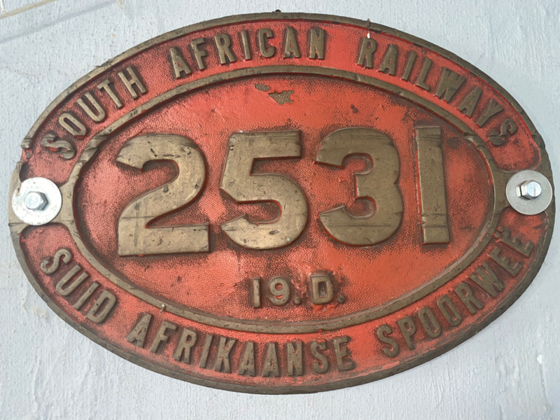 Steam Loco number plate