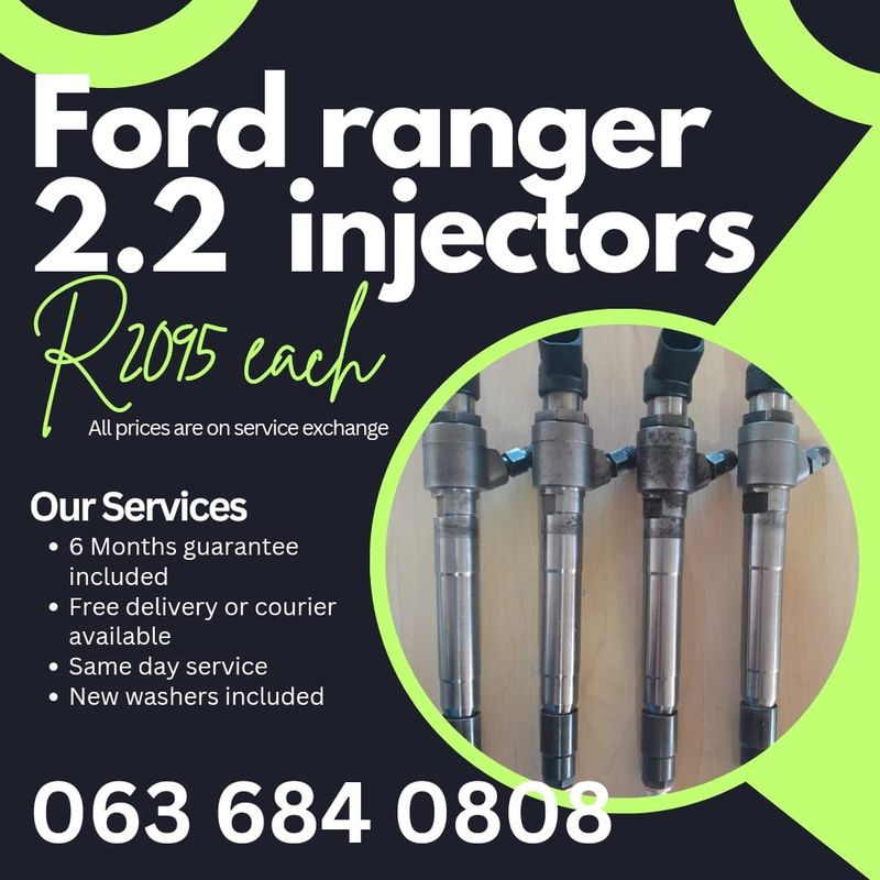 FORD RANGER 2.2 DIESEL INJECTORS FOR SALE WITH WARRANTY ON