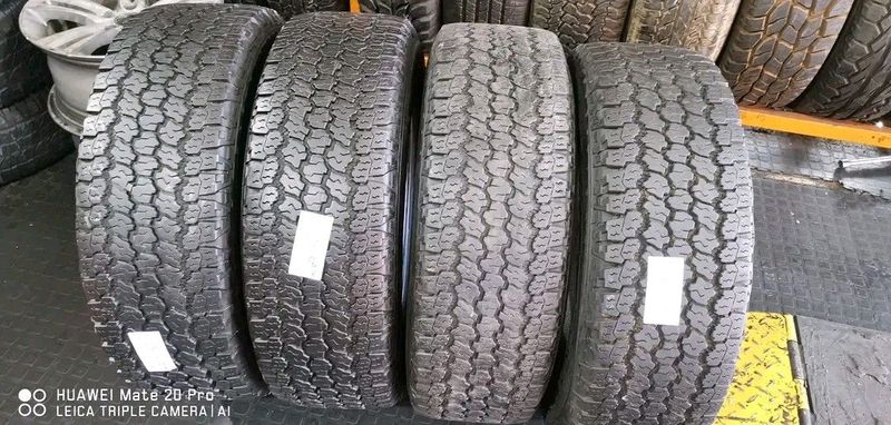 A clean set of 265 70 17 Goodyear wrangler tyres with 90% tread available for sale