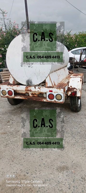 Construction water cart trailer for sale as is condition for sale R29 500.00