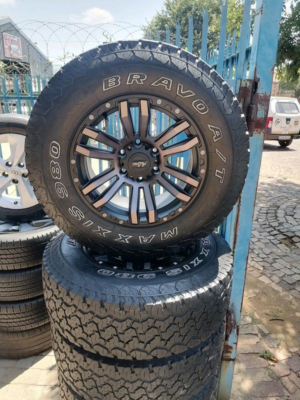 ALINE 17&#34; Aftermarket Mag Rims(WITH USED TYRES)