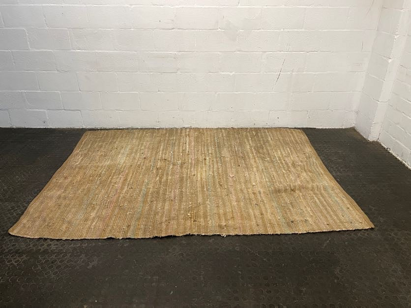 Light Brown Woven Rug - PRICE DROP- A44002