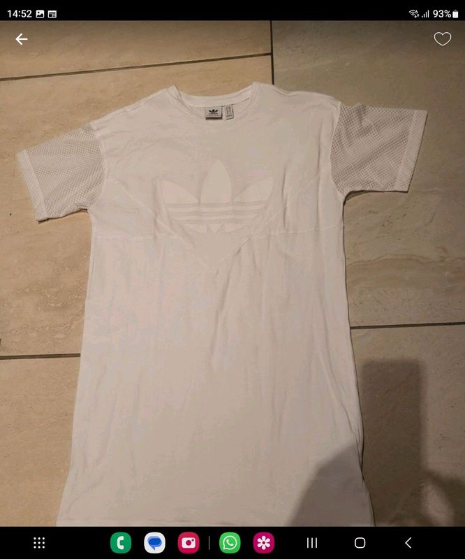 White Adidas dress size small