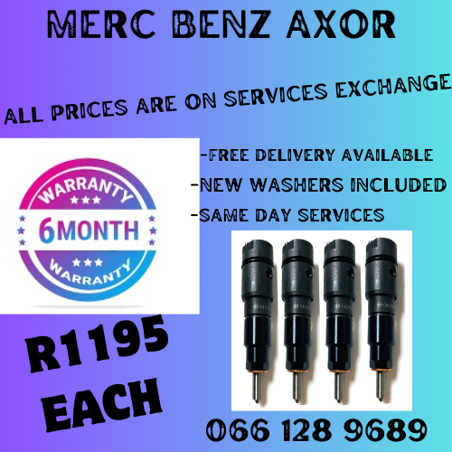 MERCEDES BENZ AXOR DIESEL INJECTORS FOR SALE ON EXCHANGE OR TO RECON YOUR OWN