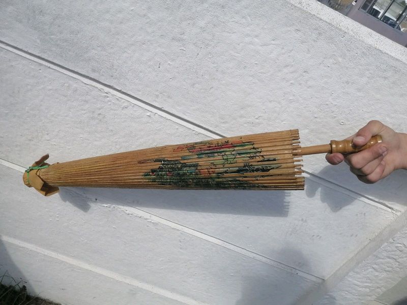 Old Chinese wooden umbrella R150