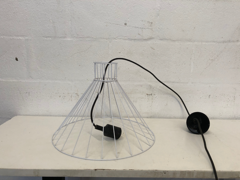 Black and White Wire Frame Light- A45291