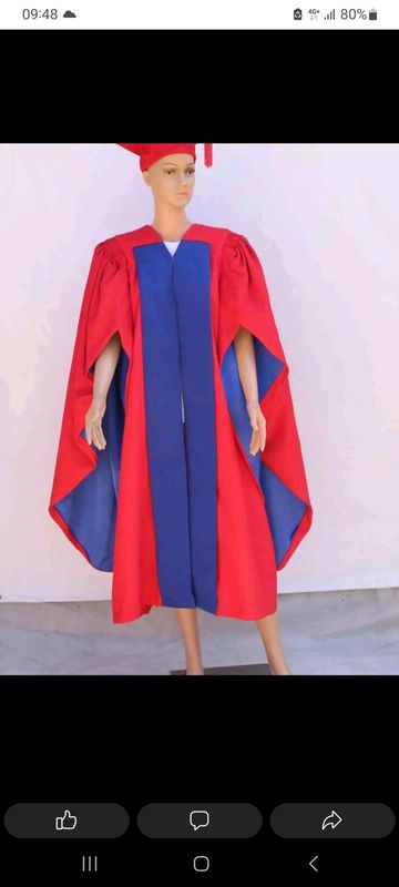 Graduation gowns caps and neckband