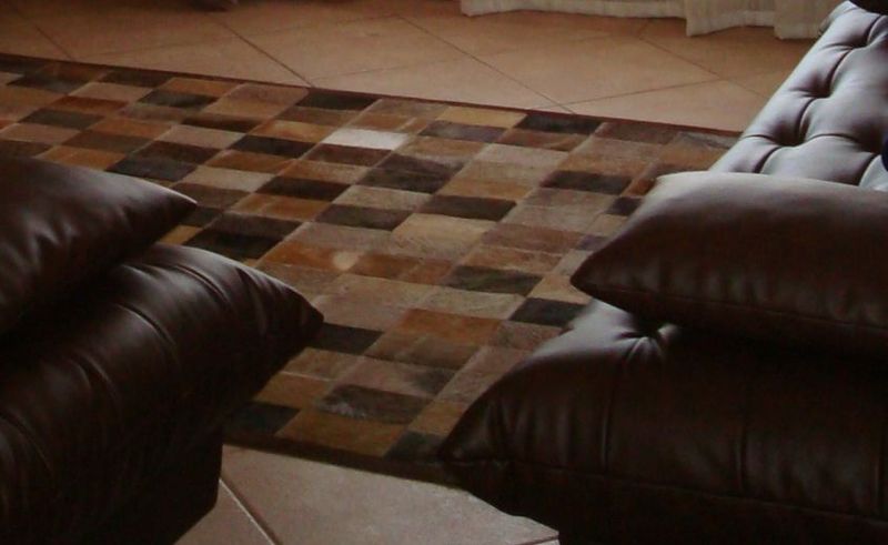 Leather rug