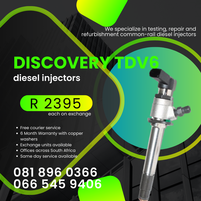 DISCOVERY TDV6 DIESEL INJECTORS FOR SALE ON EXCHANGE