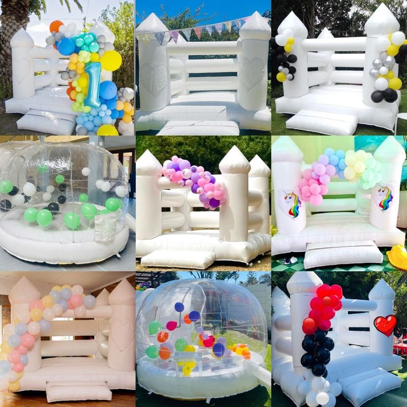 Party characters white jumping castles for hire