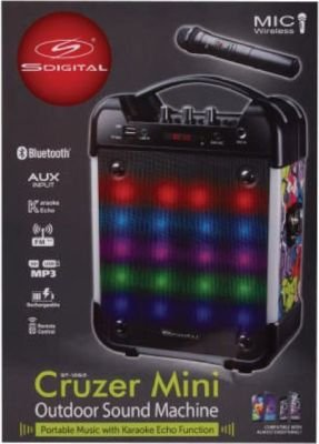 S Digital Cruzer MINI Outdoor Sound Machine With Karaoke Echo Function
