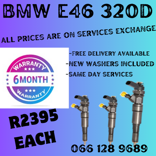 BMW E46 320D DIESEL INJECTORS FOR SALE ON EXCHANGE OR TO RECON YOUR OWN