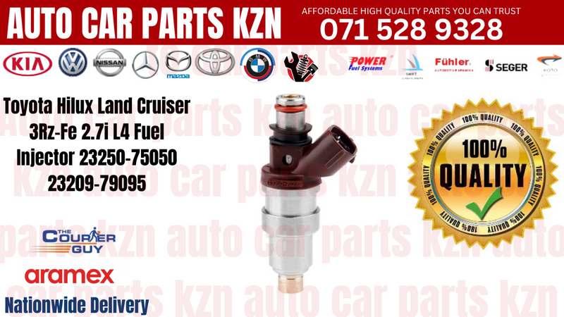 Toyota Hilux Land Cruiser 3Rz-Fe 2.7i L4 Fuel Injector 23250-75050 23209-79095