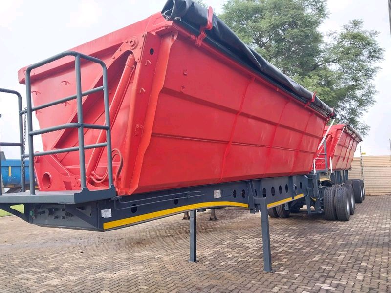 2014 and 2017 AFRIT 45 CUBE SIDE TIPPER LINK TRAILERS