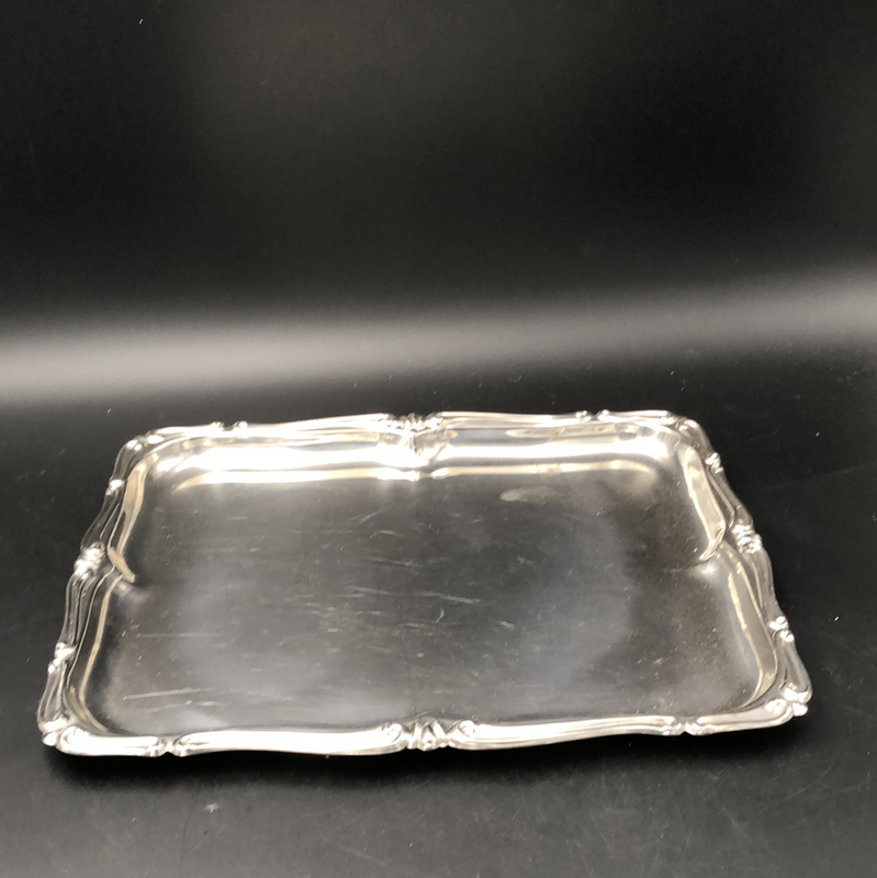 Silver rectangle tray-