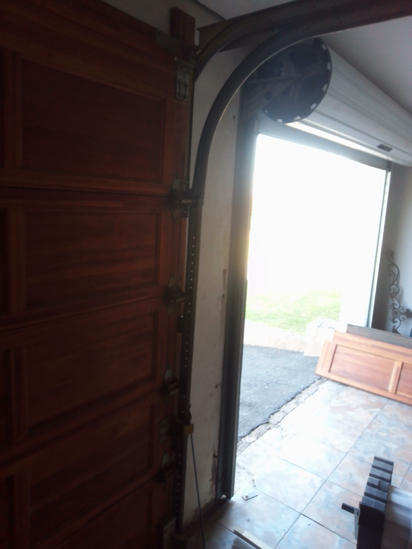 Solid wood garage doors