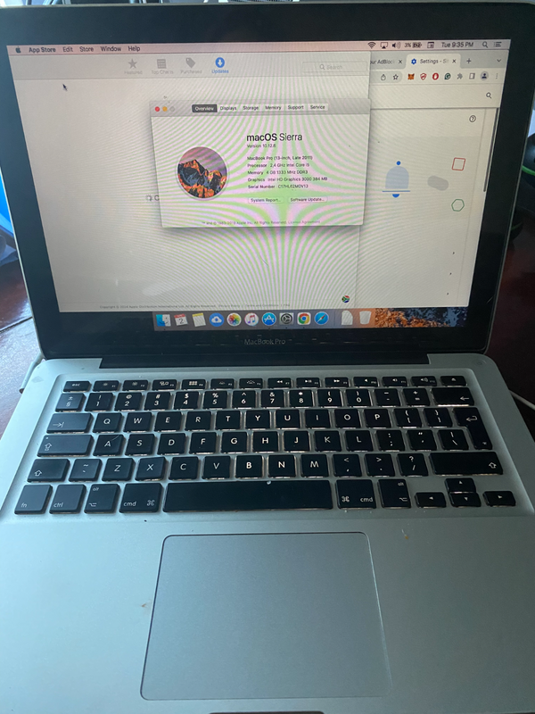 Macbook Pro 13 inch, Late 2011