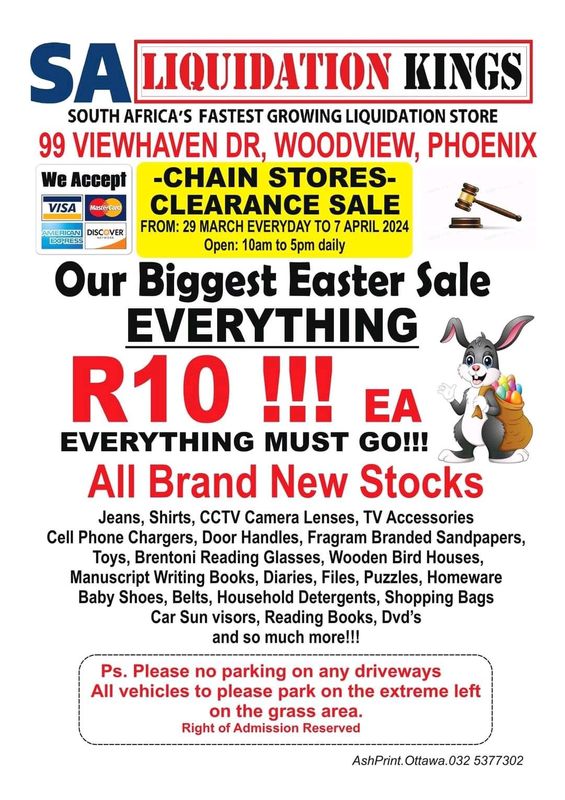 THE BIGGEST R10 SALE EVER !!!